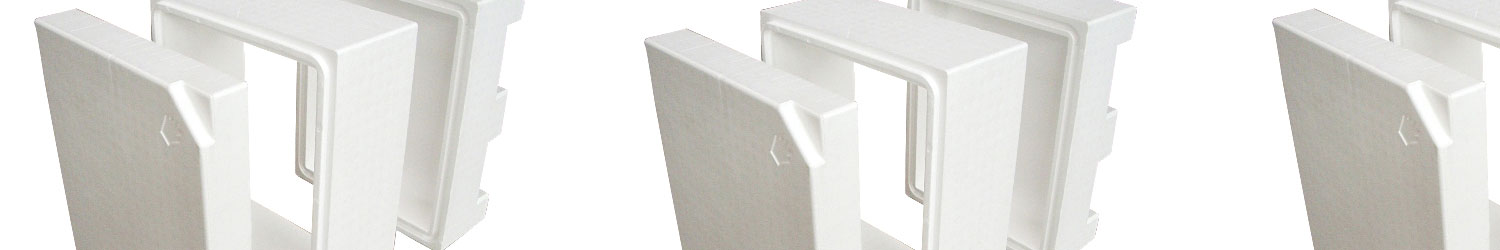 Polystyrene Box/Thermal Box - 26.0 Litres - 55 x 32 x 27 cm / Wall  Thickness 3 cm - Styrobox